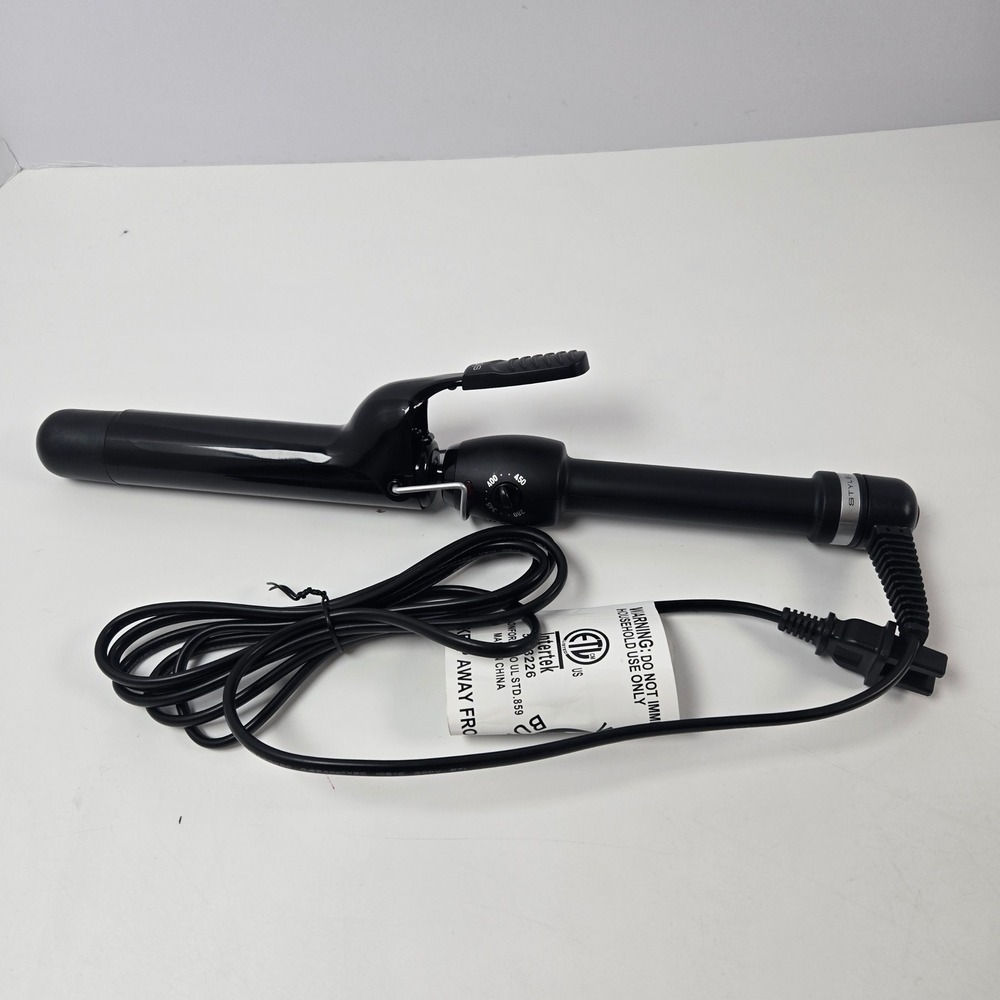 StyleCraft Curling Iron Women 1.25" Black Ceramic Professional Hair Styling Tool